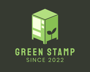 Green Vegan Dispenser logo design