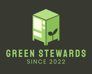 Green Vegan Dispenser logo design