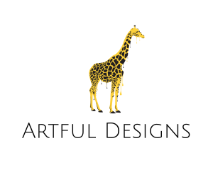 Painted Giraffe Art logo design