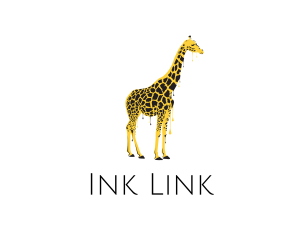 Painted Giraffe Art logo design