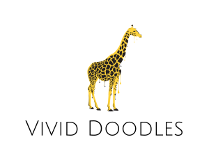 Painted Giraffe Art logo design