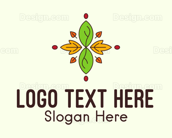 Autumn Leaves Forest Logo