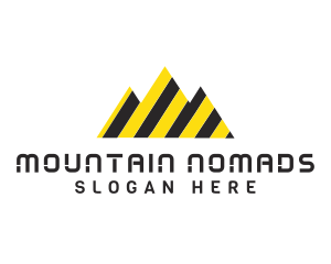 Mountain Stripe Construction logo design