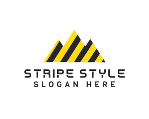 Mountain Stripe Construction logo design