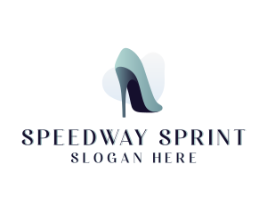 Stiletto High Heel Shoe logo