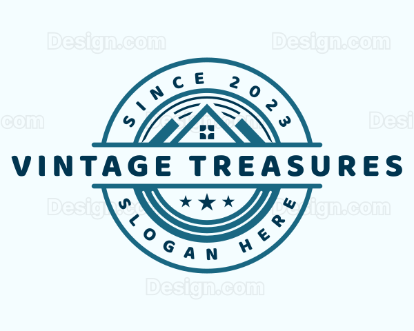 House Residence Roof Logo