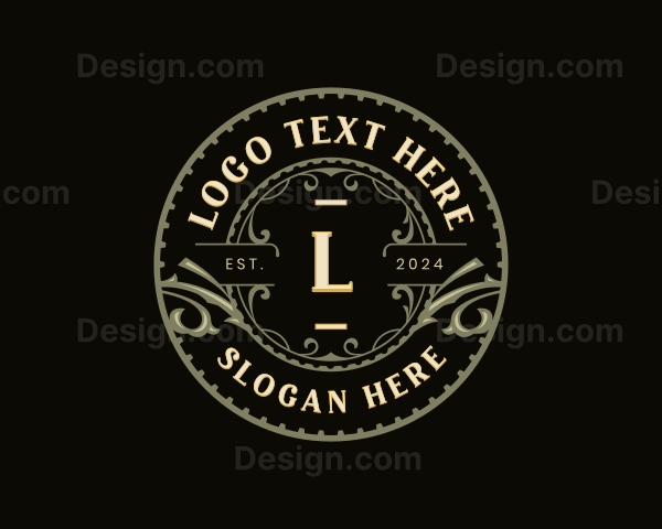 Vintage Decorative Ornament Logo