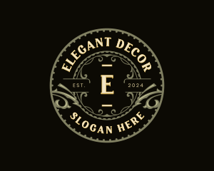  Vintage Decorative Ornament logo design