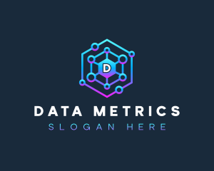 Data Network Tech logo design