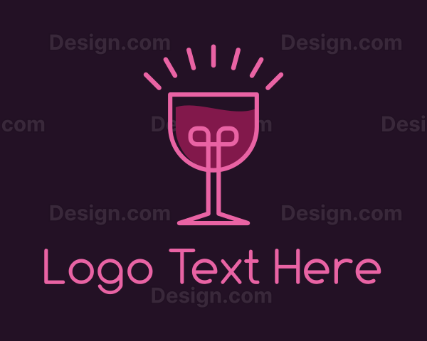 Wine Bulb Idea Logo