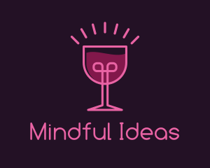 Wine Bulb Idea logo design