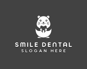 Hamster Dental Tooth logo