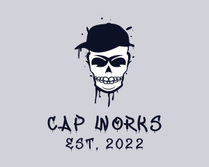 Streetwear Cap Skull  logo design