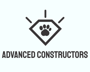 Pet Paw Gem logo design