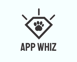 Pet Paw Gem logo design