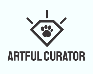 Pet Paw Gem logo design