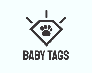 Pet Paw Gem logo design