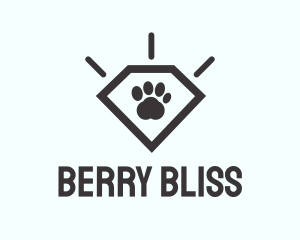 Pet Paw Gem logo design