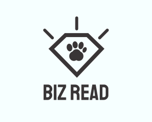 Pet Paw Gem logo design