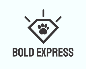 Pet Paw Gem logo design