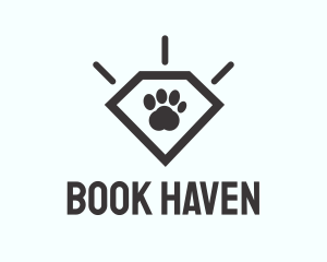 Pet Paw Gem logo design