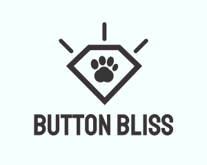 Pet Paw Gem logo design