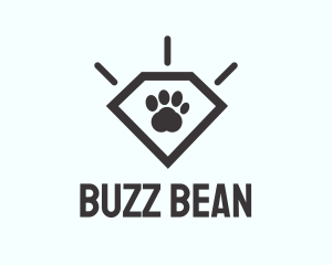 Pet Paw Gem logo design