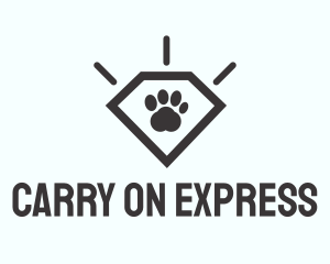 Pet Paw Gem logo design