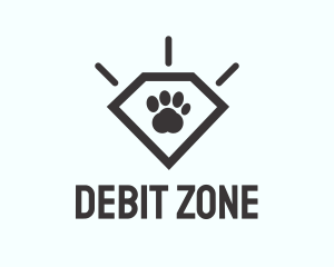 Pet Paw Gem logo design