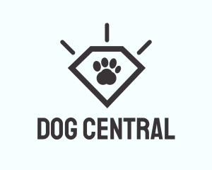 Pet Paw Gem logo design