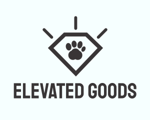 Pet Paw Gem logo design