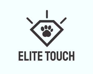 Pet Paw Gem logo design