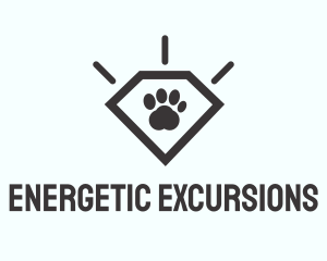 Pet Paw Gem logo design