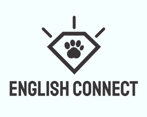 Pet Paw Gem logo design