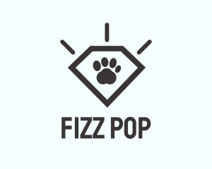 Pet Paw Gem logo design