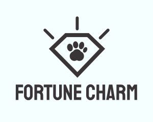 Pet Paw Gem logo design