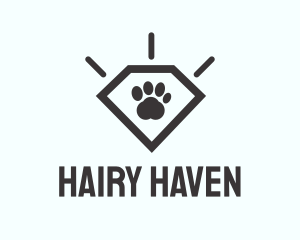 Pet Paw Gem logo design