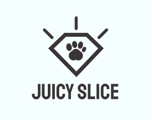 Pet Paw Gem logo design