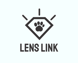 Pet Paw Gem logo design