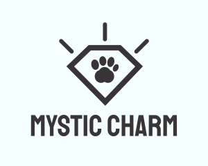 Pet Paw Gem logo design