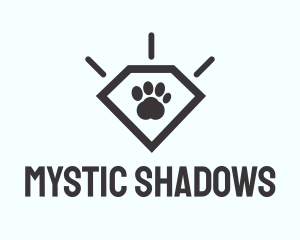 Pet Paw Gem logo design