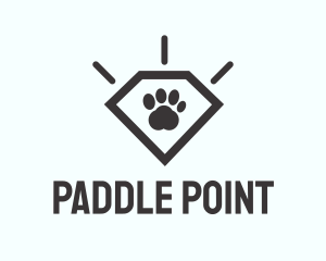 Pet Paw Gem logo design