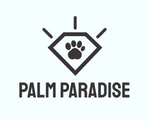 Pet Paw Gem logo design