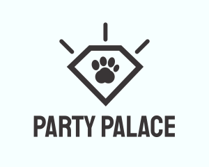 Pet Paw Gem logo design