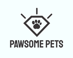 Pet Paw Gem logo