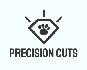 Pet Paw Gem logo design