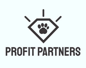 Pet Paw Gem logo design