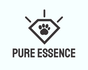 Pet Paw Gem logo design