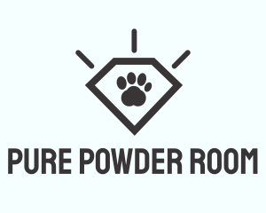 Pet Paw Gem logo design