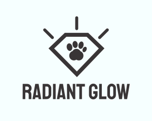 Pet Paw Gem logo design